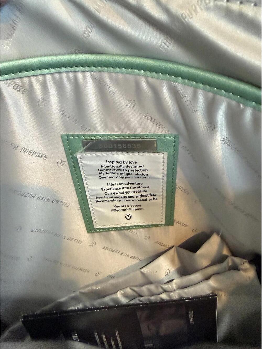 Vessel Signature Baseline Tennis Bag Neo Mint Green Dust Bag Vegan Leather - Picture 9 of 12